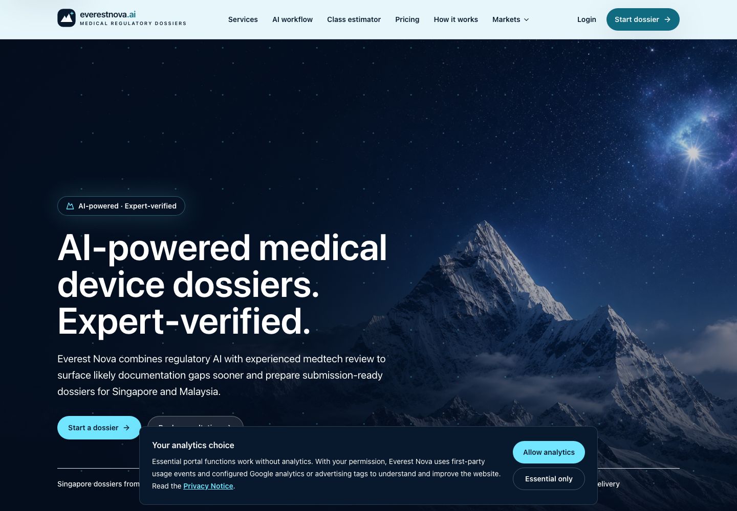 EverestNova medical regulatory platform